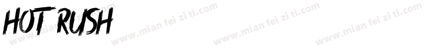 hot rush字体转换